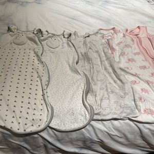 Nested Bean Sleep Sacks and Carter’s sleep sacks